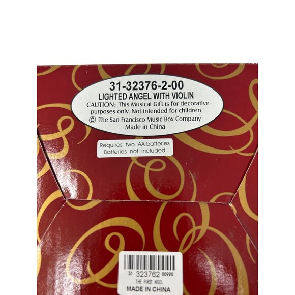 Lighted Angel With Violin Musical Snow Globe By San Francisco Music Box Company - Picture 5 of 11